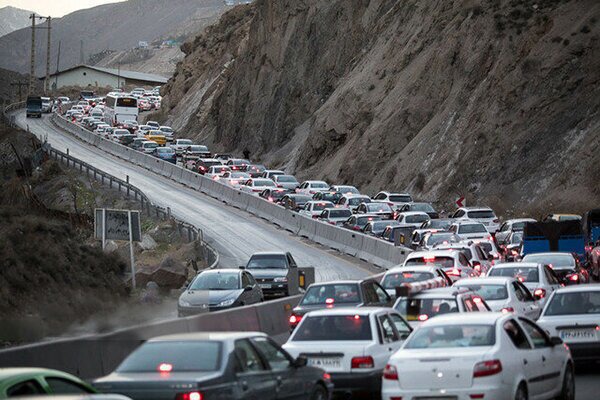 ترافیک سنگین در جاده هراز و تردد روان در محور‌های چالوس و سوادکوه