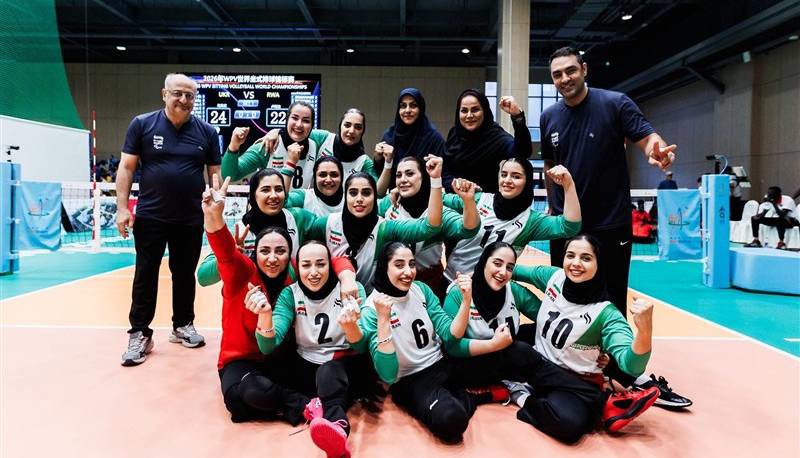 والیبال نشسته قهرمانی جهان؛ صعود تیم بانوان ایران به یک‌ چهارم نهایی