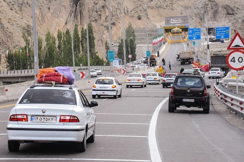 جاده چالوس به سمت مازندران یکطرفه است