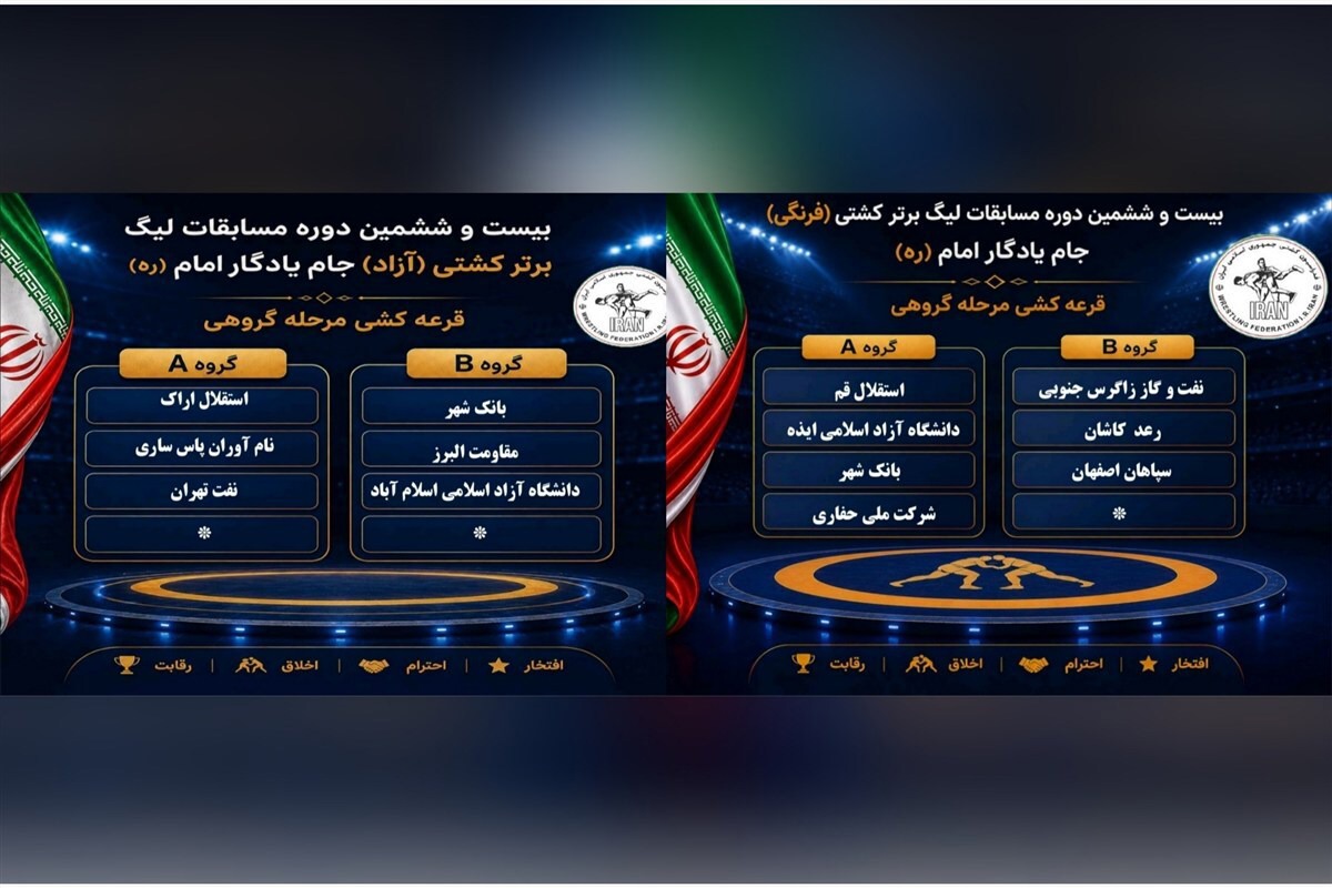 قرعه‌کشی لیگ برتر کشتی با حضور نماینده مازندران