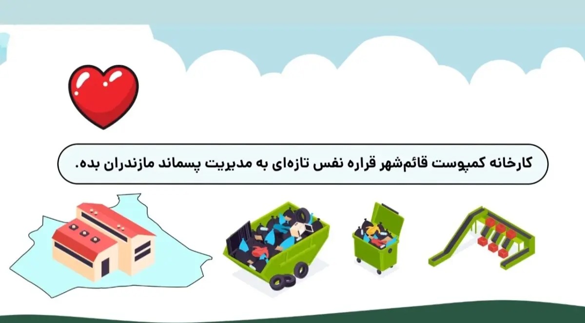 🎬موشن گرافی|کارخانه کمپوست قائم‌شهر؛ گامی برای پایان دفن زباله