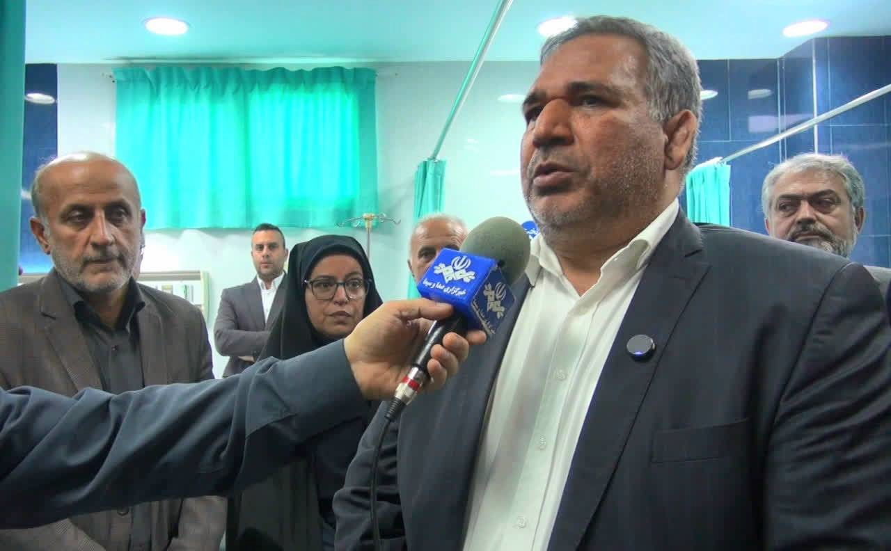 افتتاح بخش شیمی‌درمانی بیمارستان آیت‌الله خامنه‌ای در عباس‌آباد