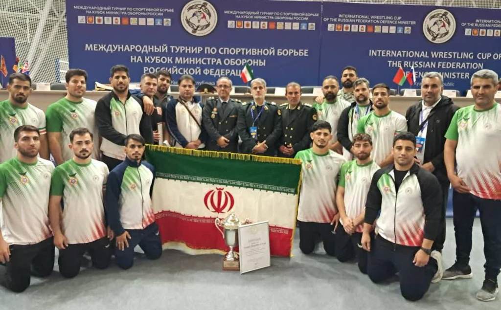 نایب‌قهرمانی تیم کشتی نیروهای مسلح ایران در جام وزارت دفاع روسیه