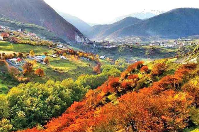 آسمان آرام پاییز مازندران