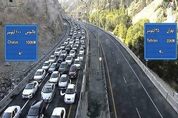 کندوان و آزادراه تهران - شمال یک‌طرفه شد