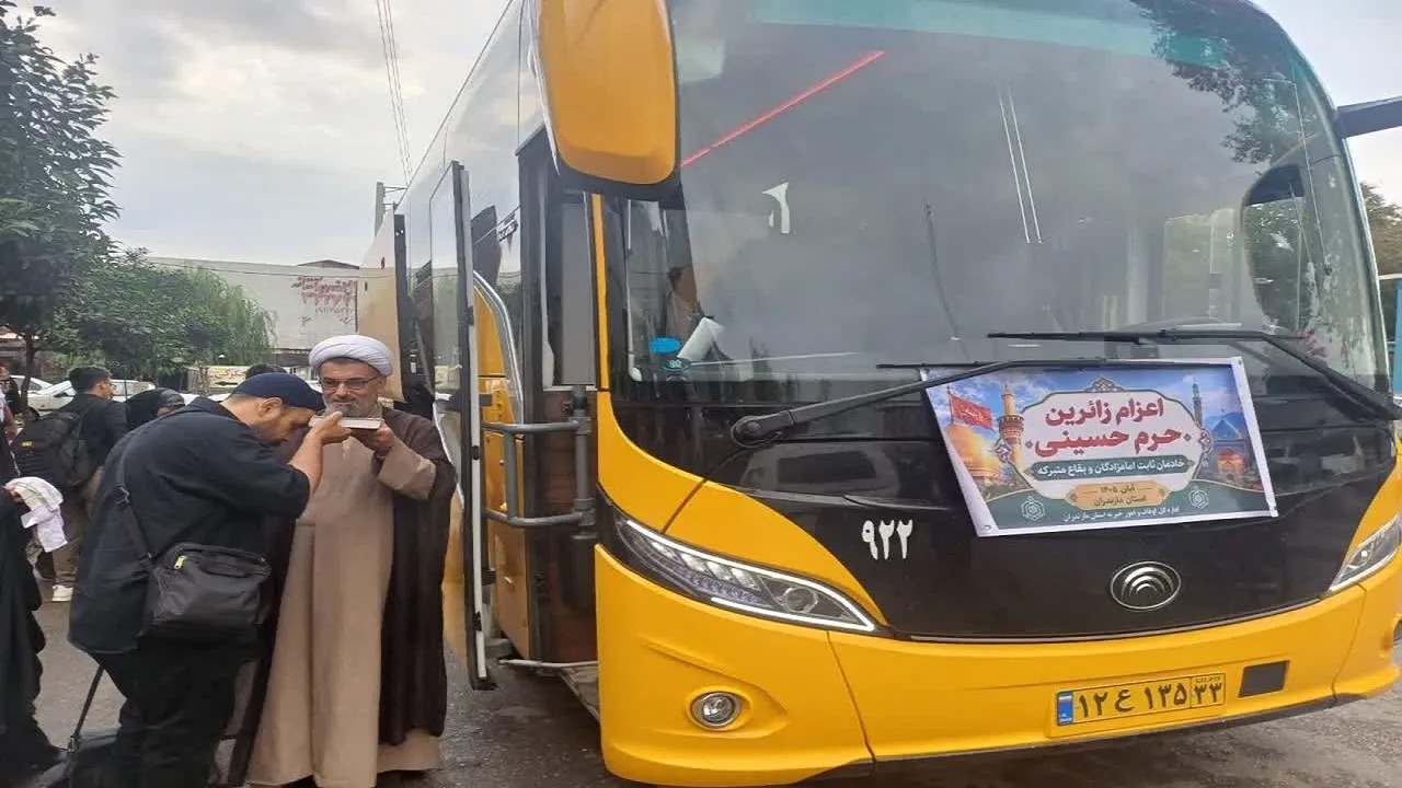 اعزام ۳۱ خادم امامزادگان مازندران به کربلا